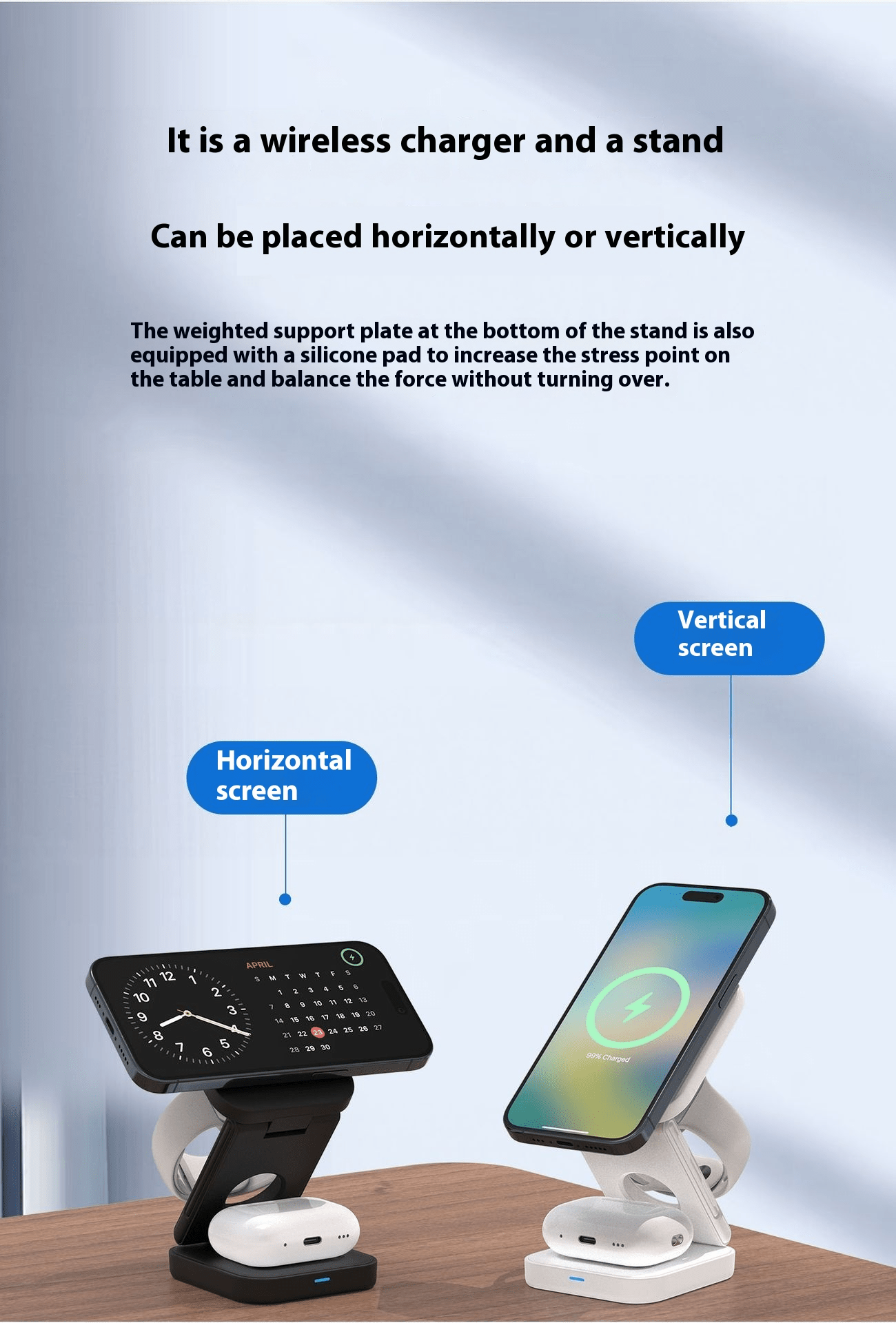 3 IN 1 FOLDABLE WIRELESS CHARGER - NovaNexa