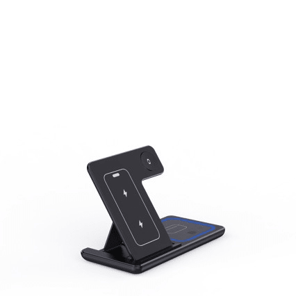 3 In 1 LED Fast Wireless Charger Stand Foldable Charging Station - NovaNexa