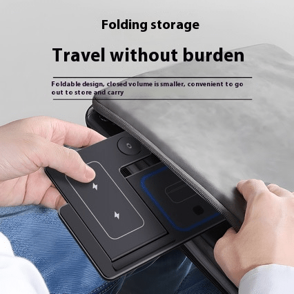 3 In 1 LED Fast Wireless Charger Stand Foldable Charging Station - NovaNexa