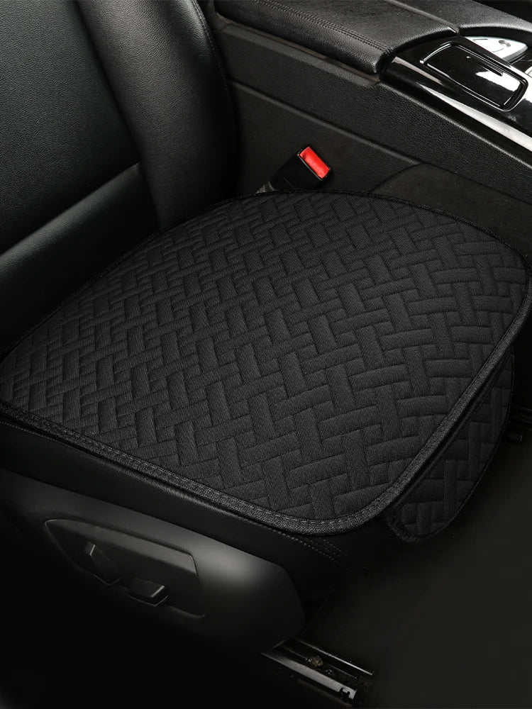Car seat cushion, all season universal linen, driver's seat cover, small waist, single piece three piece set, half pack