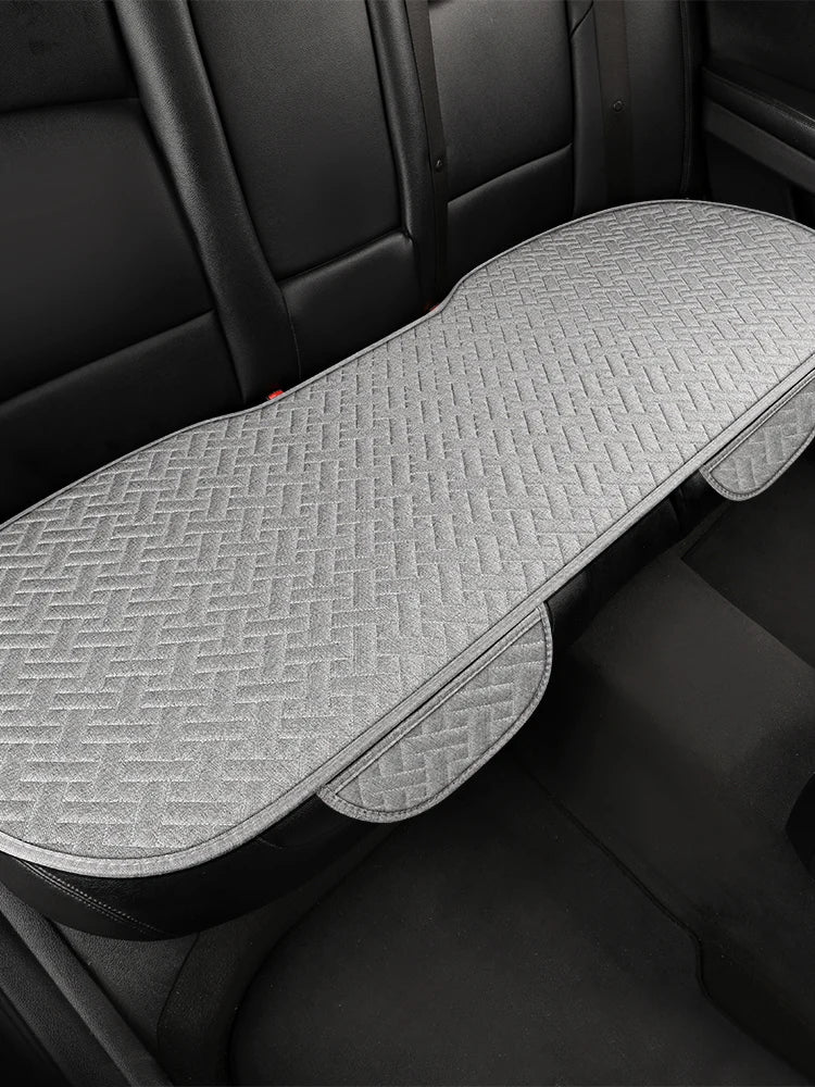 Car seat cushion, all season universal linen, driver's seat cover, small waist, single piece three piece set, half pack
