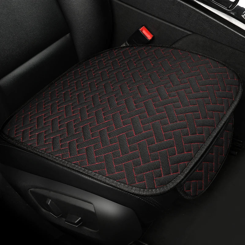 Car seat cushion, all season universal linen, driver's seat cover, small waist, single piece three piece set, half pack