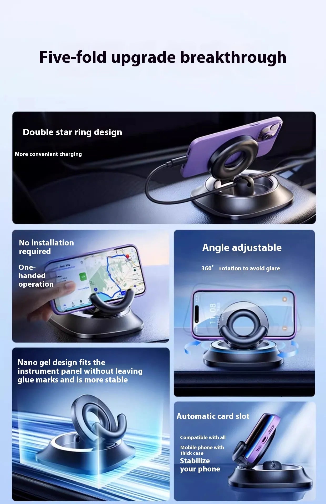 Adjustable Car Mount Magnetic Phone Holder - NovaNexa