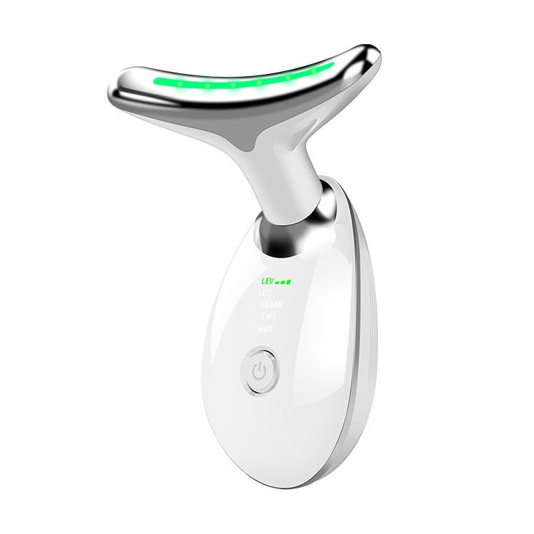 Beauty Facial Massager, 7 Color Wavy Acne Beauty Microcurrent Facial Device Skin Firming for Face Neck Beauty Device, - NovaNexa