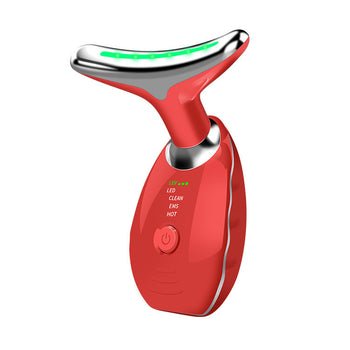 Beauty Facial Massager, 7 Color Wavy Acne Beauty Microcurrent Facial Device Skin Firming for Face Neck Beauty Device, - NovaNexa