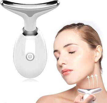 Beauty Facial Massager, 7 Color Wavy Acne Beauty Microcurrent Facial Device Skin Firming for Face Neck Beauty Device, - NovaNexa