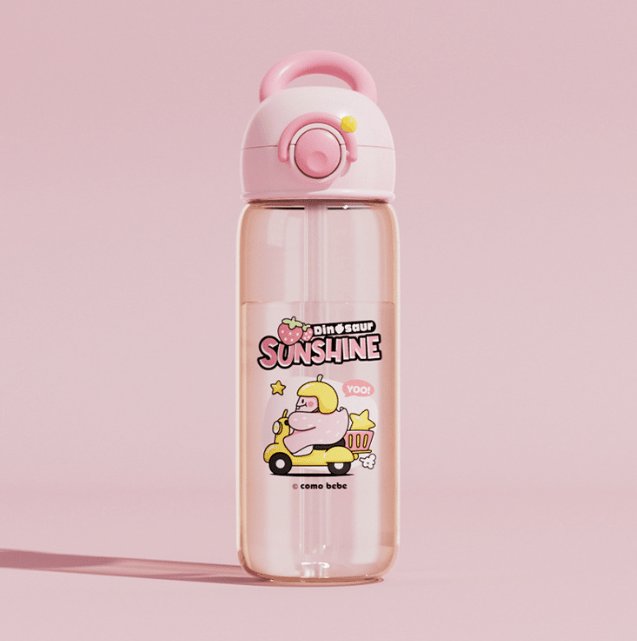 Children's Whale Cartoon Diving Fountain Water Bottle - Tritan Leakproof Sippy Cup (Various Sizes & Colors) - NovaNexa