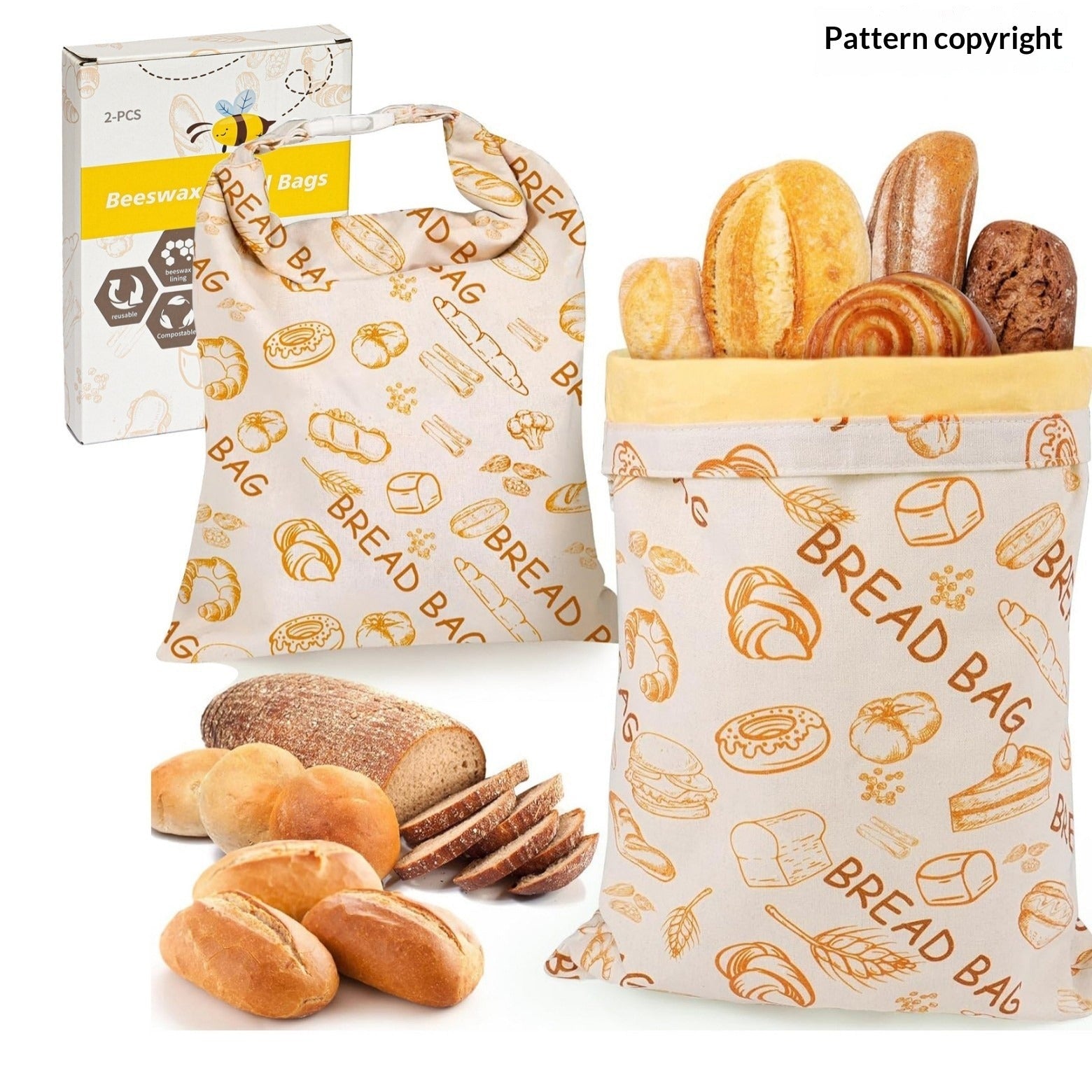 Cotton Linen Bread Bag - NovaNexa