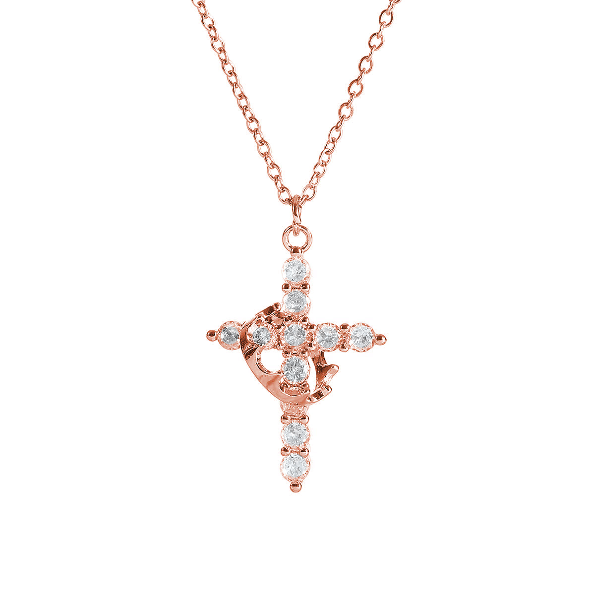 Crown Cross Necklace - NovaNexa