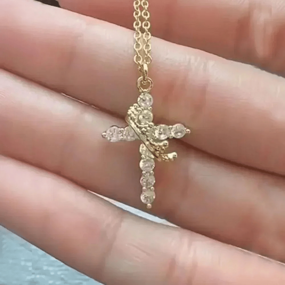 Crown Cross Necklace - NovaNexa