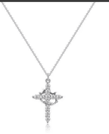 Crown Cross Necklace - NovaNexa
