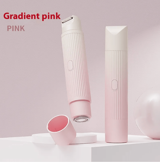 Dual-Head Electric Shaver Painless Women's Epilator Bikini Hair Removal Device Automatic Hair Trimmer Underarm Facial Lips Leg - NovaNexa
