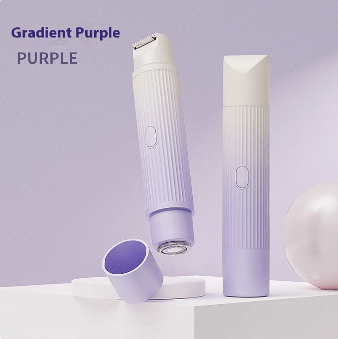 Dual-Head Electric Shaver Painless Women's Epilator Bikini Hair Removal Device Automatic Hair Trimmer Underarm Facial Lips Leg - NovaNexa