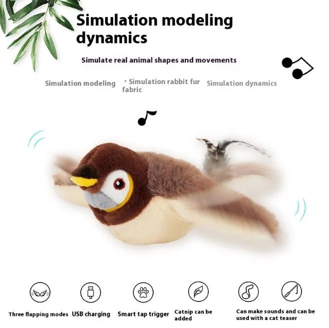Flapping Bird Cat Toy - NovaNexa