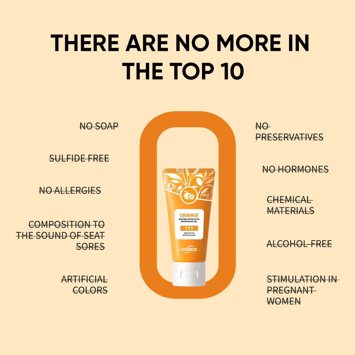 Orange Exfoliating Whitening Gel for Skin Care - NovaNexa