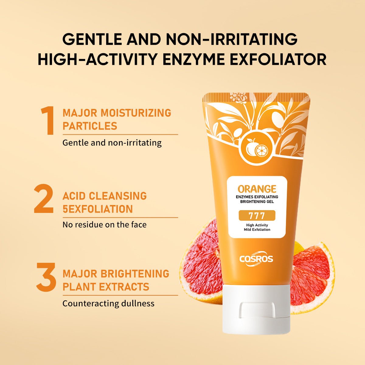Orange Exfoliating Whitening Gel for Skin Care - NovaNexa