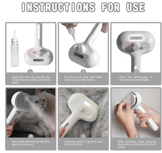 Pet Hair Spray Brush - NovaNexa