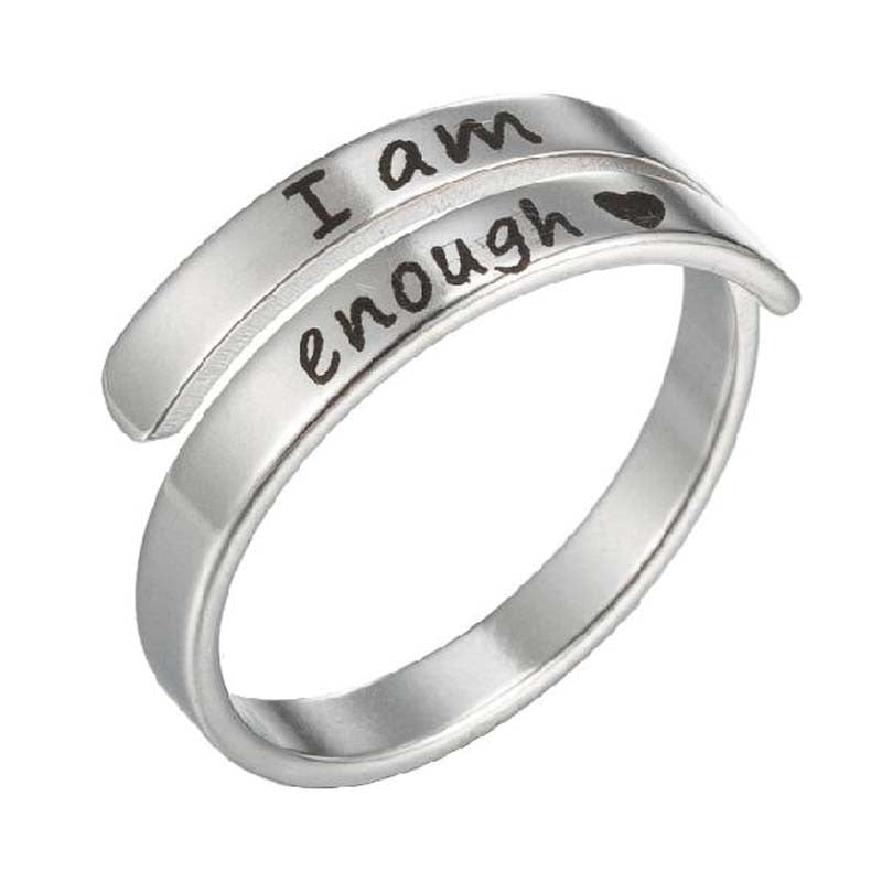 Retro Stainless Steel English Double Ring - NovaNexa