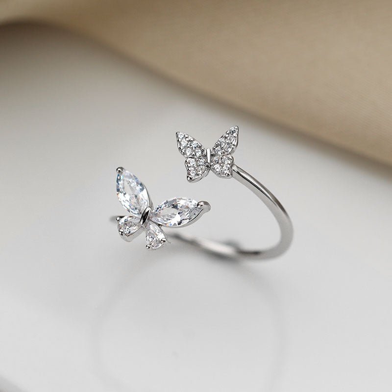 S925 Sterling Silver Butterfly Ring for Women - NovaNexa