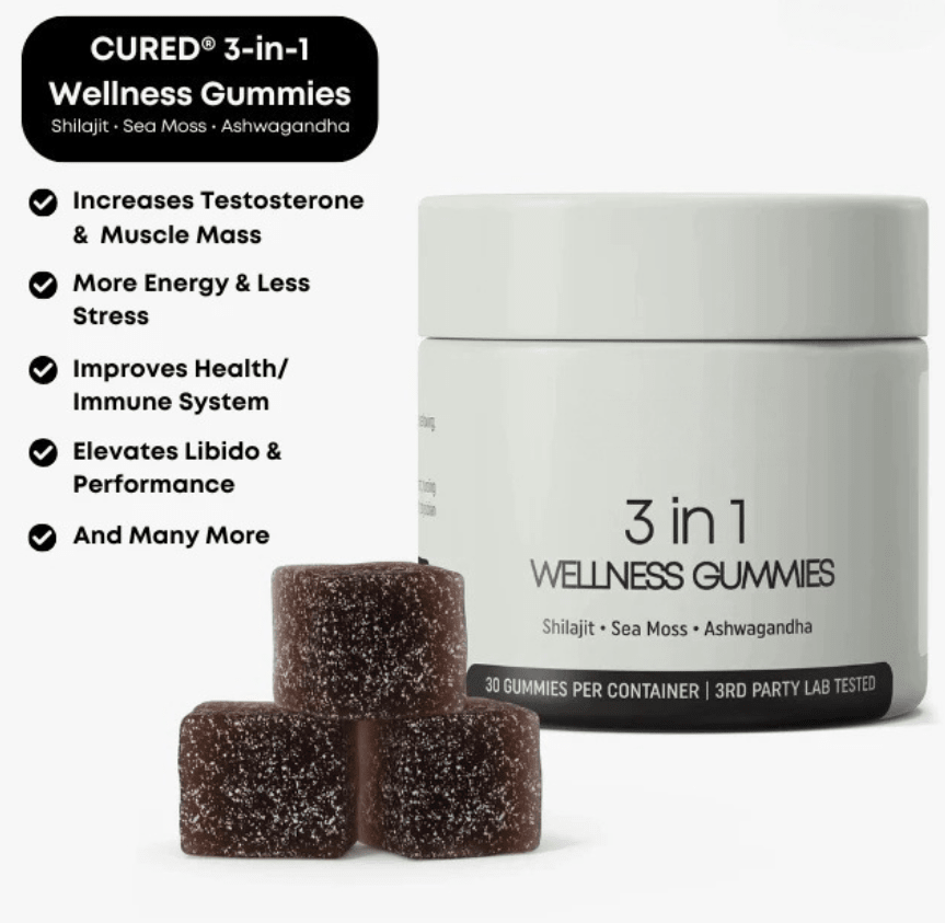 Shilajit 3-in-1 Gummies for Men - NovaNexa