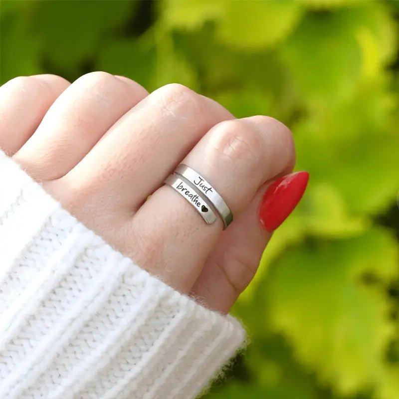 Silver Spiral Heart Ring - NovaNexa