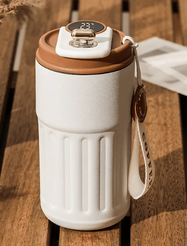 Smart Digital Thermal Bottle Portable Coffee Mug Stainless Steel Water Bottle In-Car Insulated Cup Keep Cold Vacuum Flasks 450ml - NovaNexa