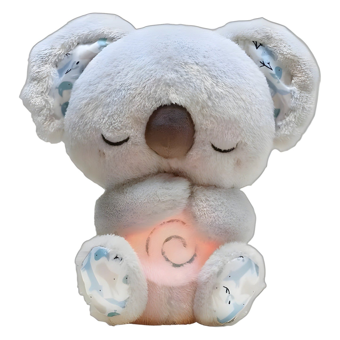 Sound Machine Soothe 'n Snuggle Otter Portable Plush Baby Toy with Sensory Details Music Lights & Rhythmic Breathing Motion - NovaNexa
