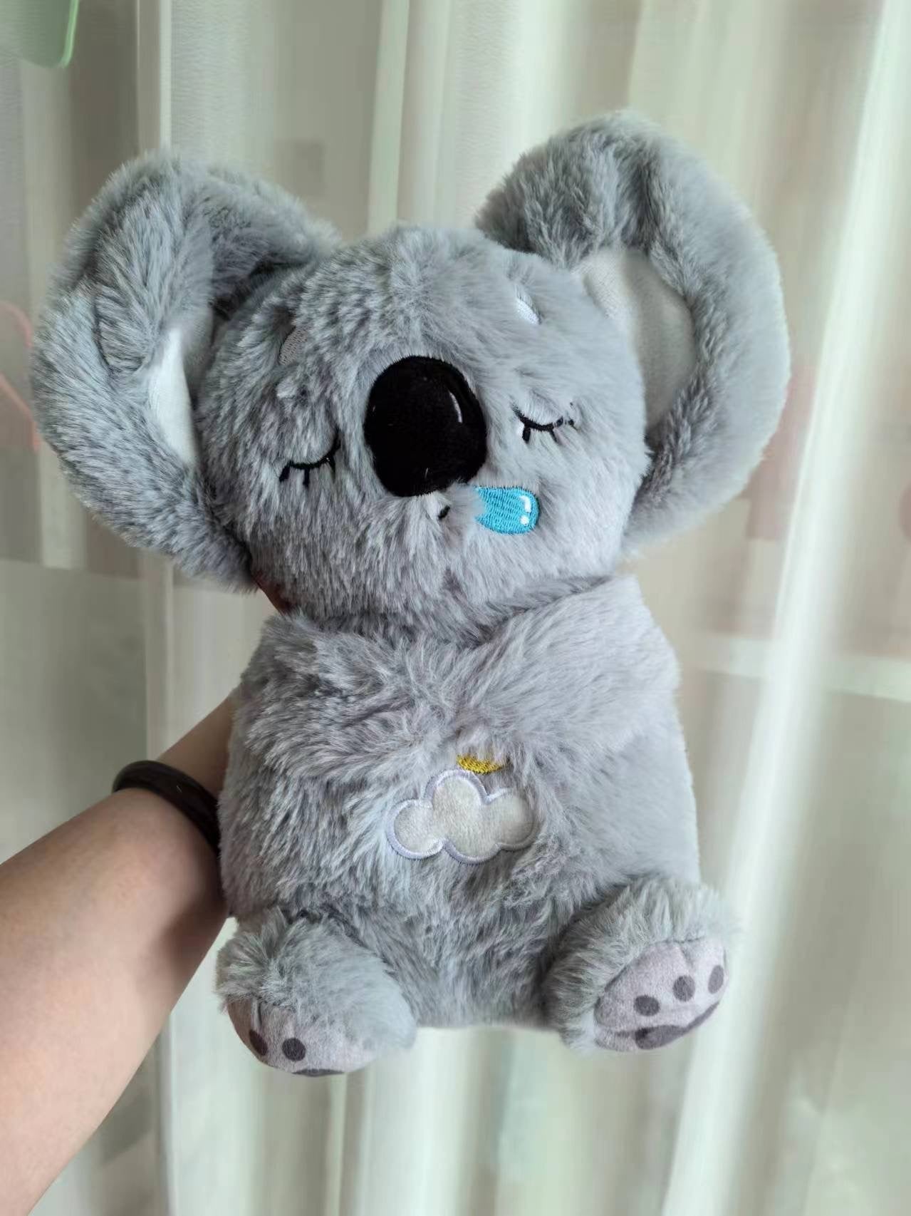 Sound Machine Soothe 'n Snuggle Otter Portable Plush Baby Toy with Sensory Details Music Lights & Rhythmic Breathing Motion - NovaNexa