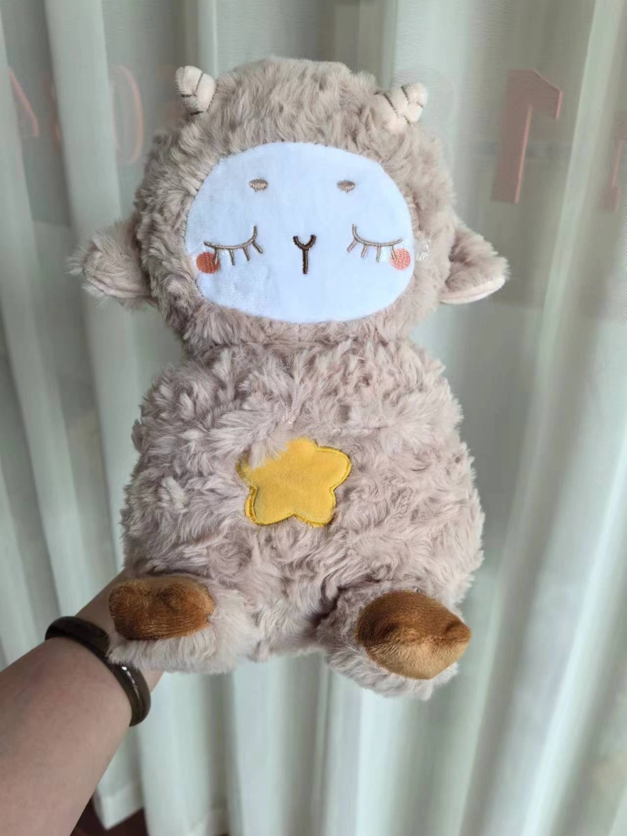 Sound Machine Soothe 'n Snuggle Otter Portable Plush Baby Toy with Sensory Details Music Lights & Rhythmic Breathing Motion - NovaNexa