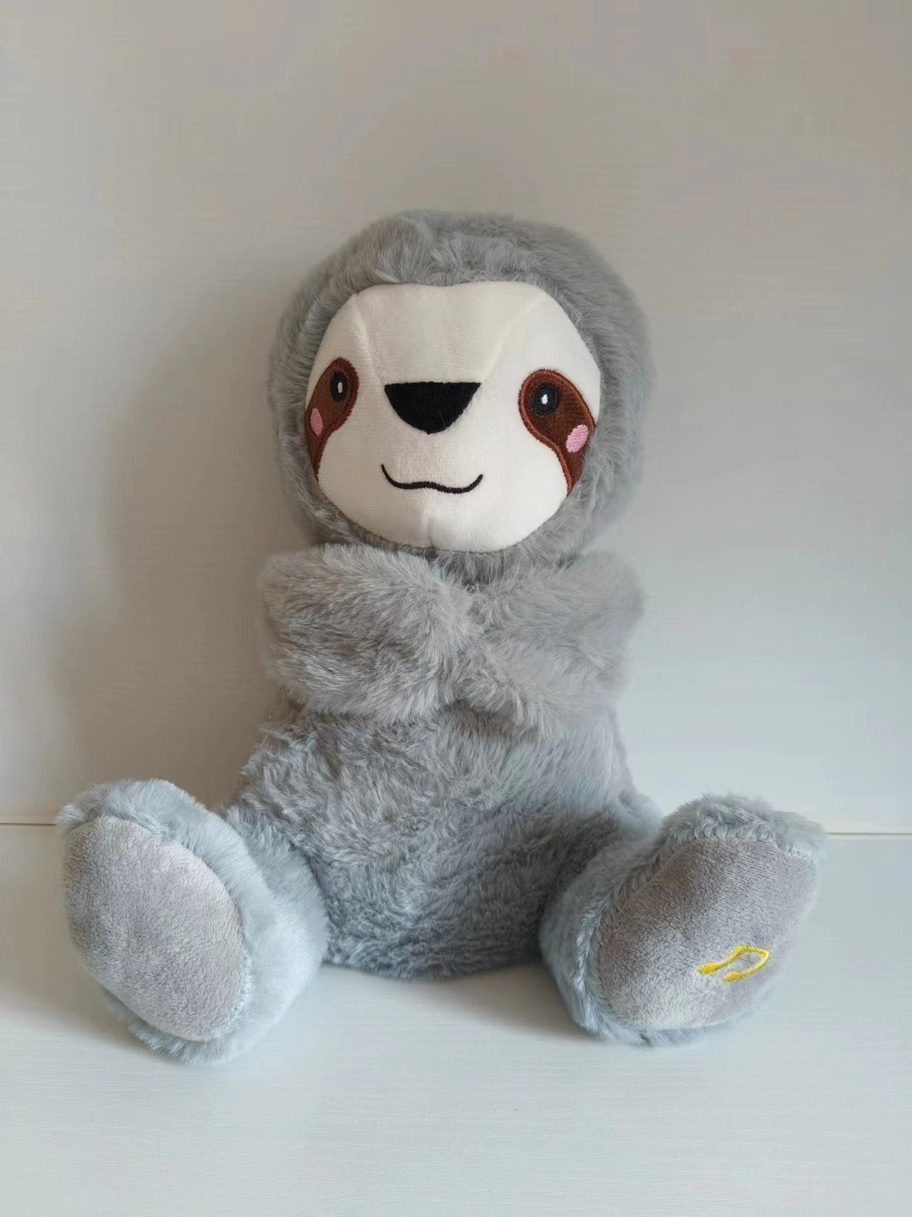 Sound Machine Soothe 'n Snuggle Otter Portable Plush Baby Toy with Sensory Details Music Lights & Rhythmic Breathing Motion - NovaNexa