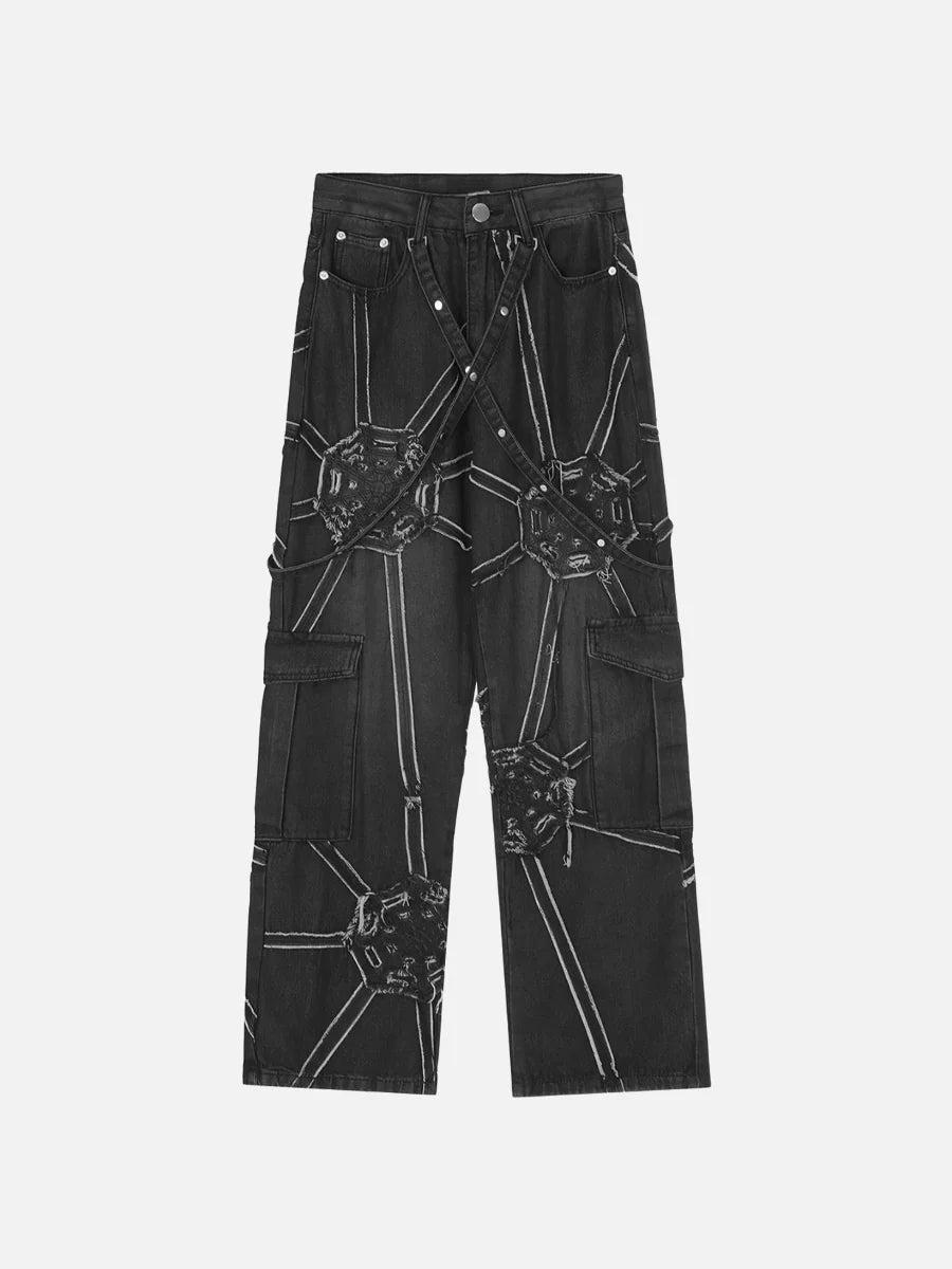 Spider Denim Pants - NovaNexa