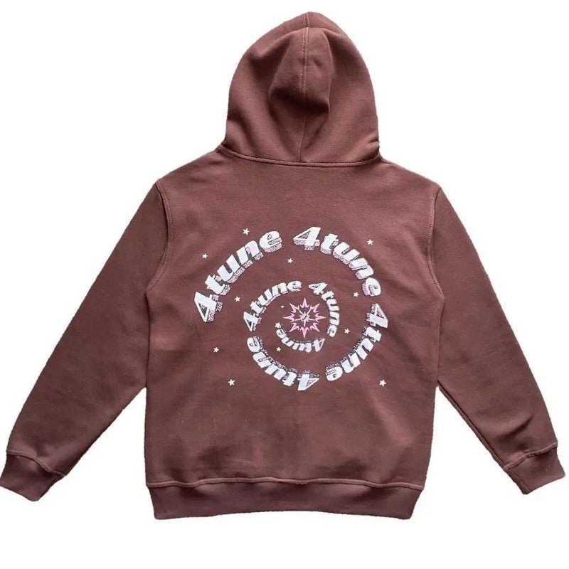 Star Printed Zip Up Hoodies - NovaNexa