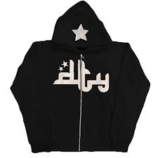 Star Printed Zip Up Hoodies - NovaNexa