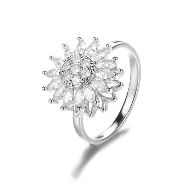 Sunflower Rotation Ring for Anxiety Relief - NovaNexa